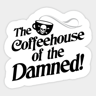 Coffee House of the Damned Dark logo Sticker